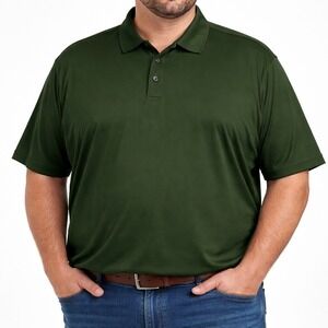 Maelreg Performance Polo Shirt Mens 4XL Forest Green Short Sleeve Golf Active